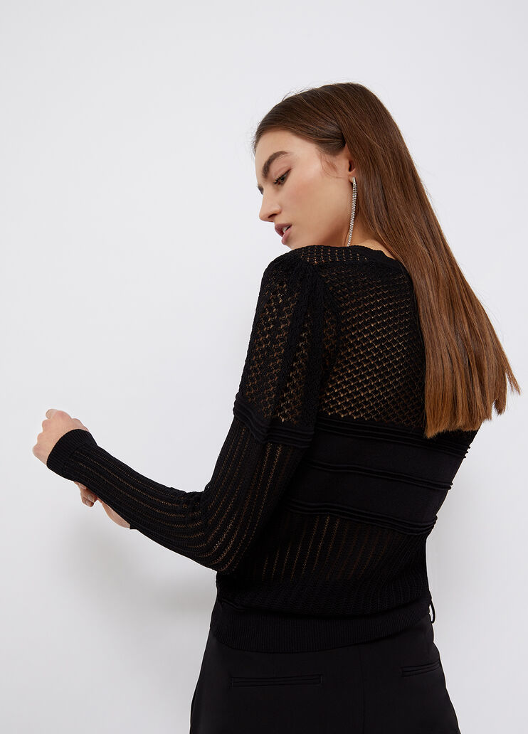 V-neck jumper black Liu Jo - large image number 1