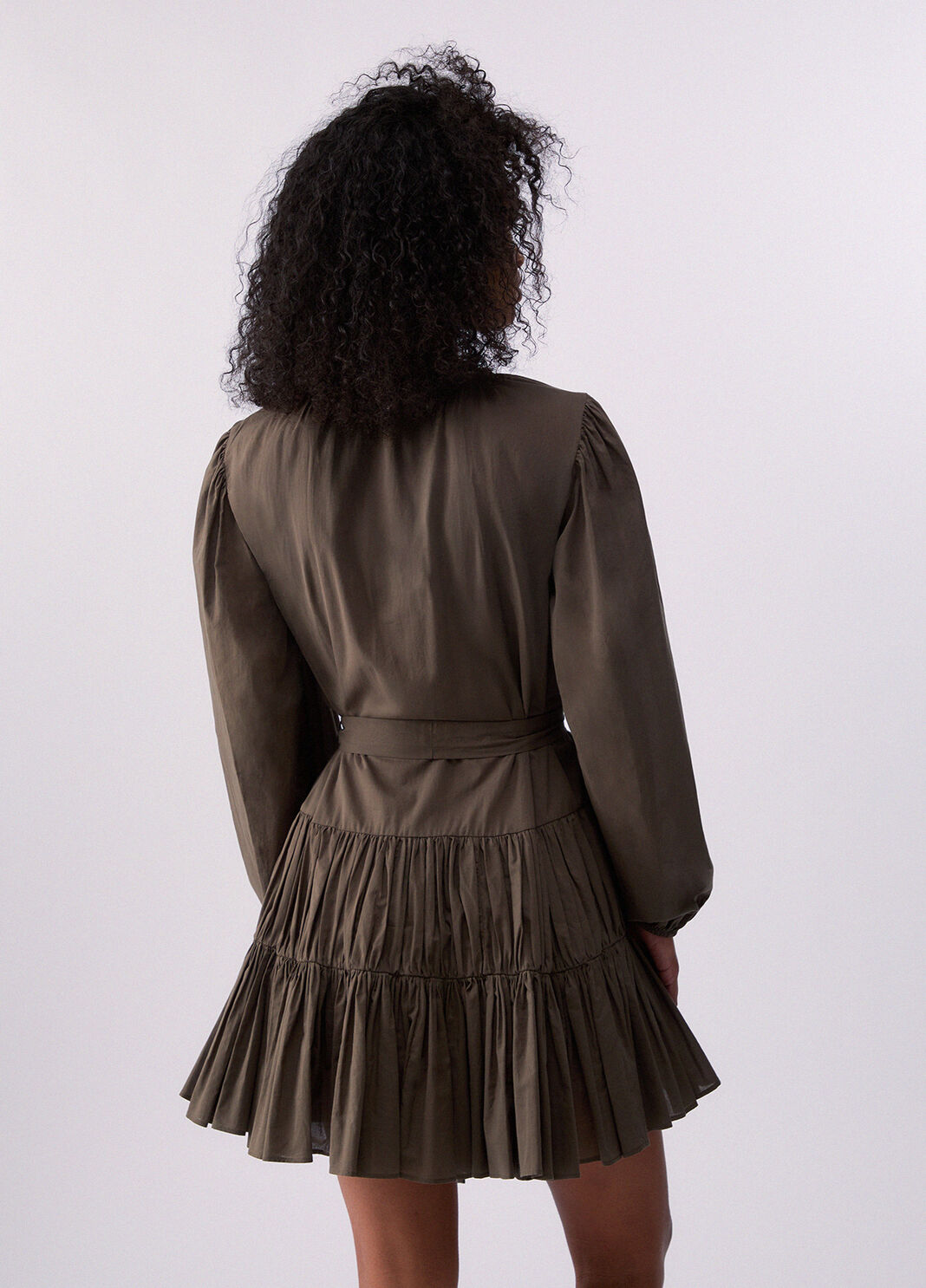 Short muslin dress olive green Liu Jo - large image number 1