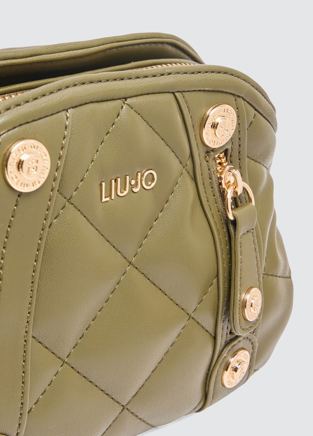 Pochette matelass&eacute;e vert militaire Liu Jo - large image number 6