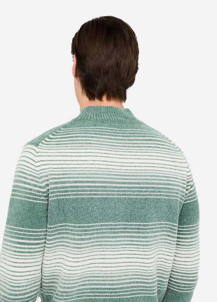 Striped chenille jumper green Liu Jo - large image number 4 Striped chenille jumper green Liu Jo - large image number 4