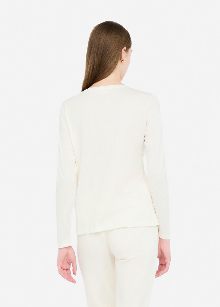 Cotton T-shirt with logo white Liu Jo - large image number 1 Cotton T-shirt with logo white Liu Jo - large image number 1