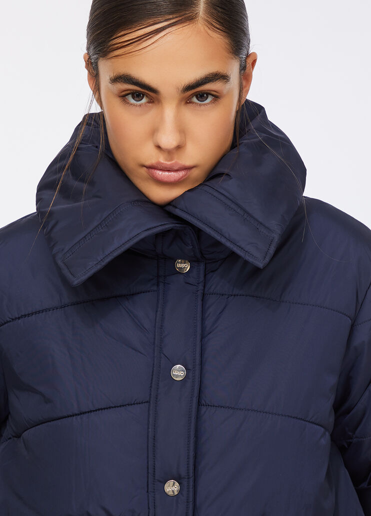 Blouson fourré bleu foncé Liu Jo - large image number 2