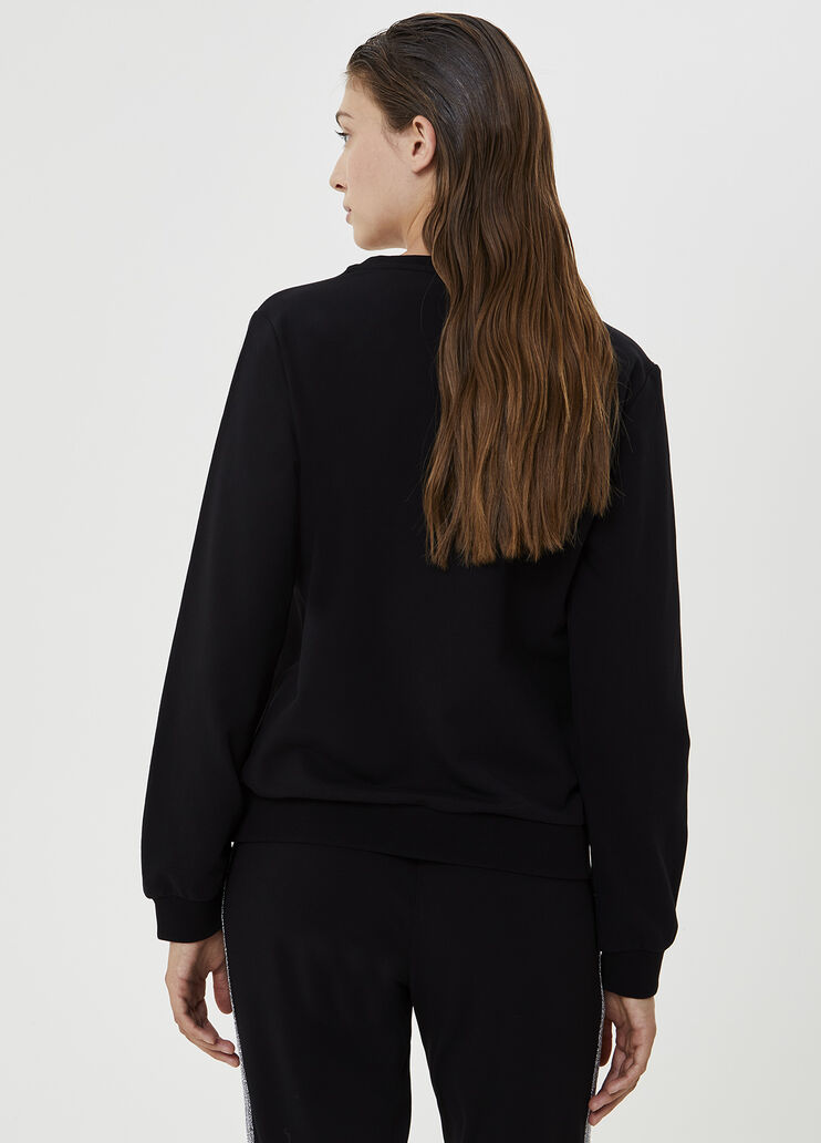 Sweatshirt with print Black Liu Jo - large image number 1 Sweatshirt with print Black Liu Jo - large image number 1