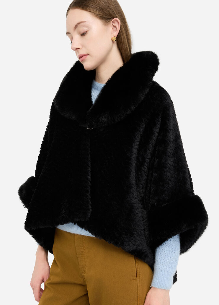 Gilet en imitation fourrure noir Liu Jo - large image number 4