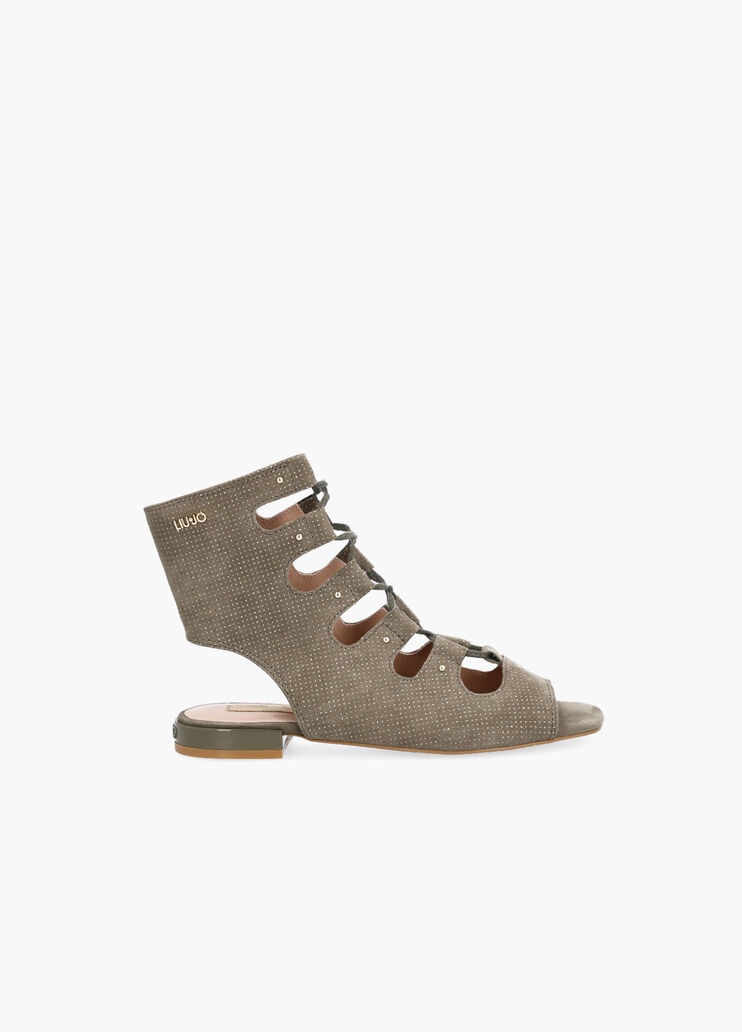 Gladiator sandals with cut-outs military Liu Jo - large image number 0 Gladiator sandals with cut-outs military Liu Jo - large image number 0