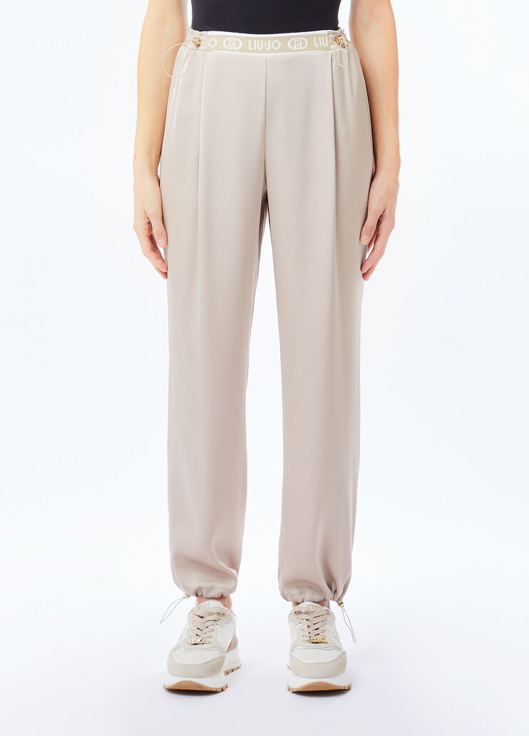 Satin trousers champagne Liu Jo - medium