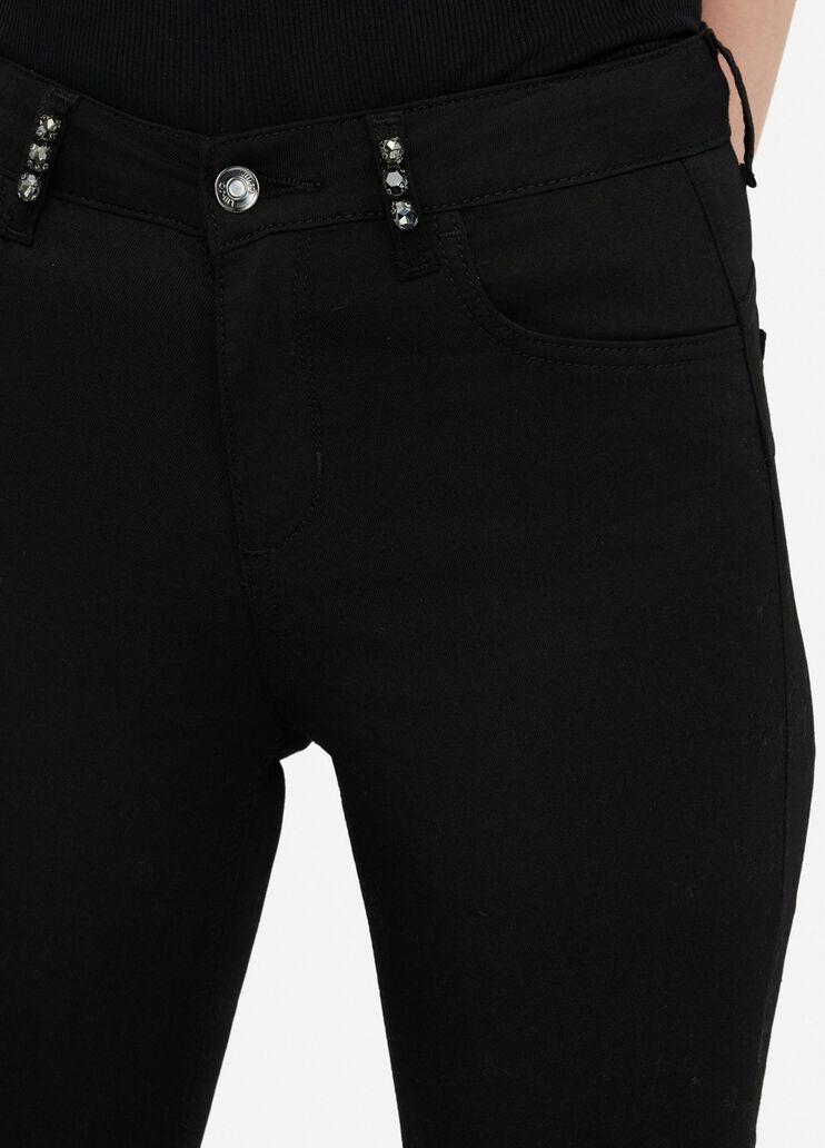 Skinny trousers with gemstones black Liu Jo - large image number 2