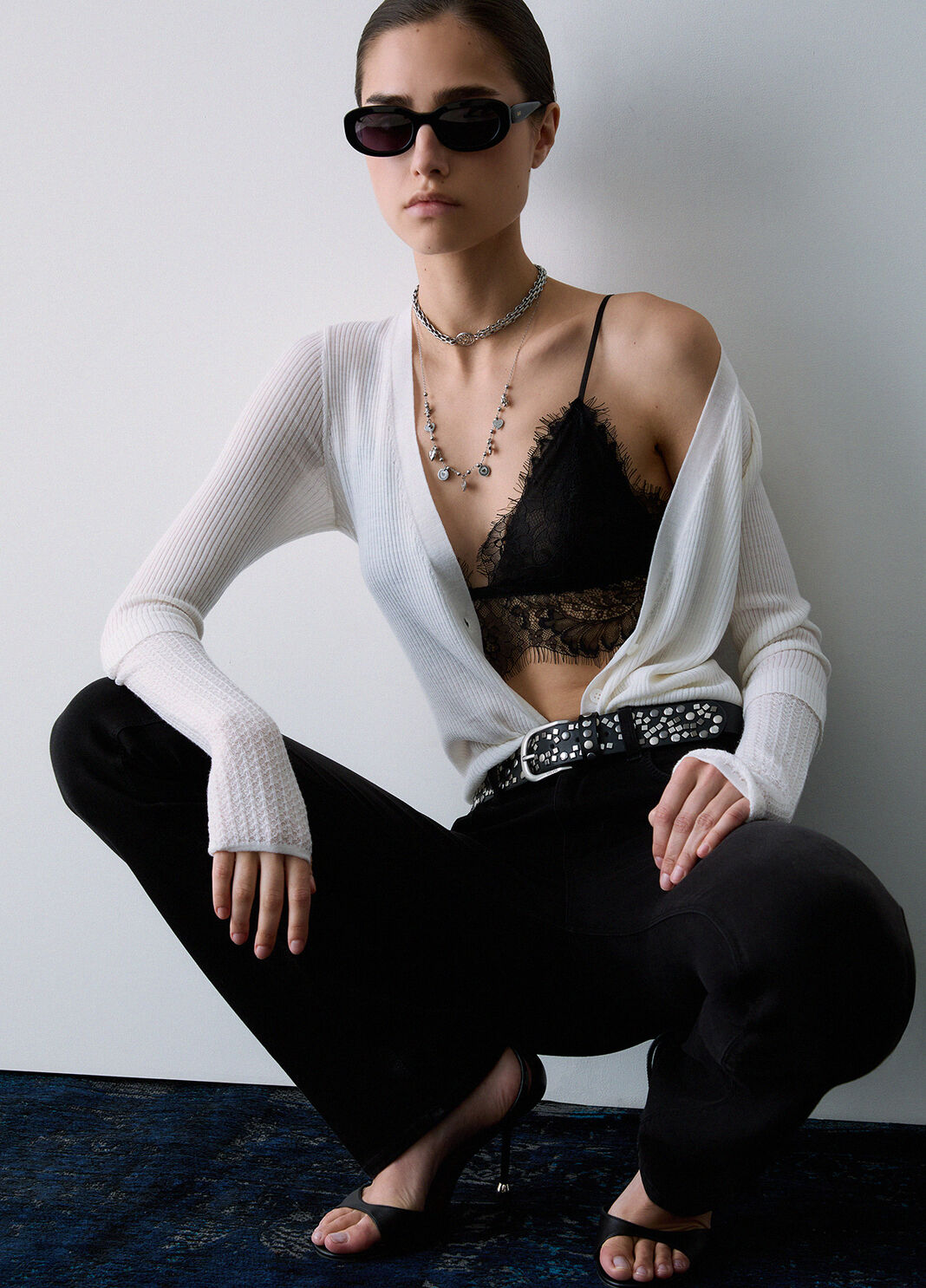 Cardigan aus rein Wolle Wollwei&szlig; Liu Jo - large image number 3