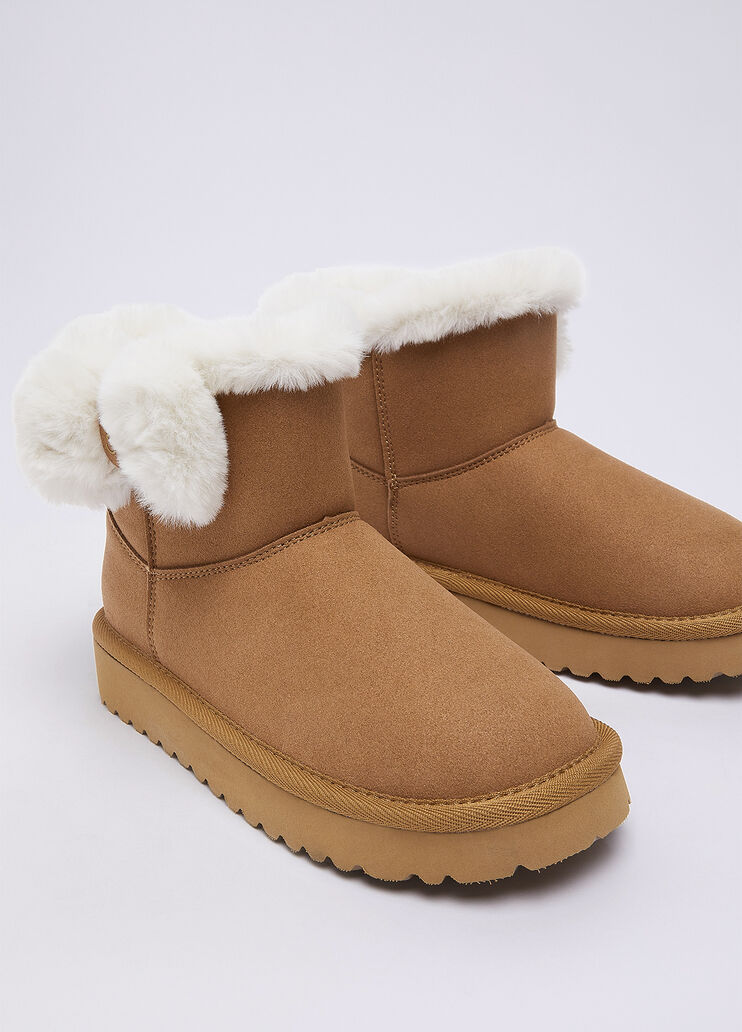 Warm ankle boots cognac Liu Jo - medium