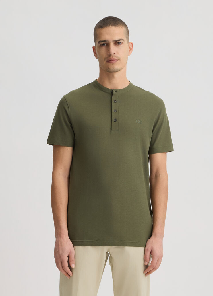 Green T-shirt with buttons olive green Liu Jo - medium Green T-shirt with buttons olive green Liu Jo - medium