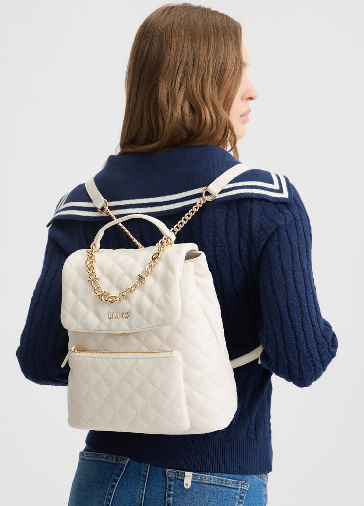 Quilted cream backpack cream Liu Jo - medium Quilted cream backpack cream Liu Jo - medium