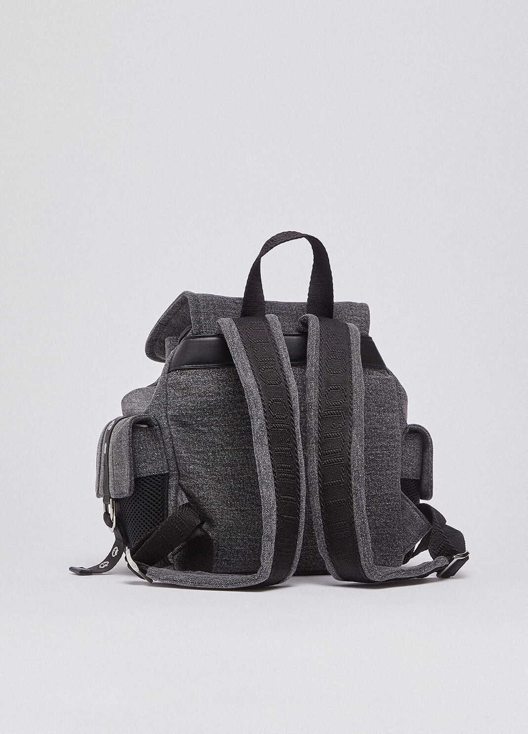 Denim backpack with logo grey denim Liu Jo - large image number 2