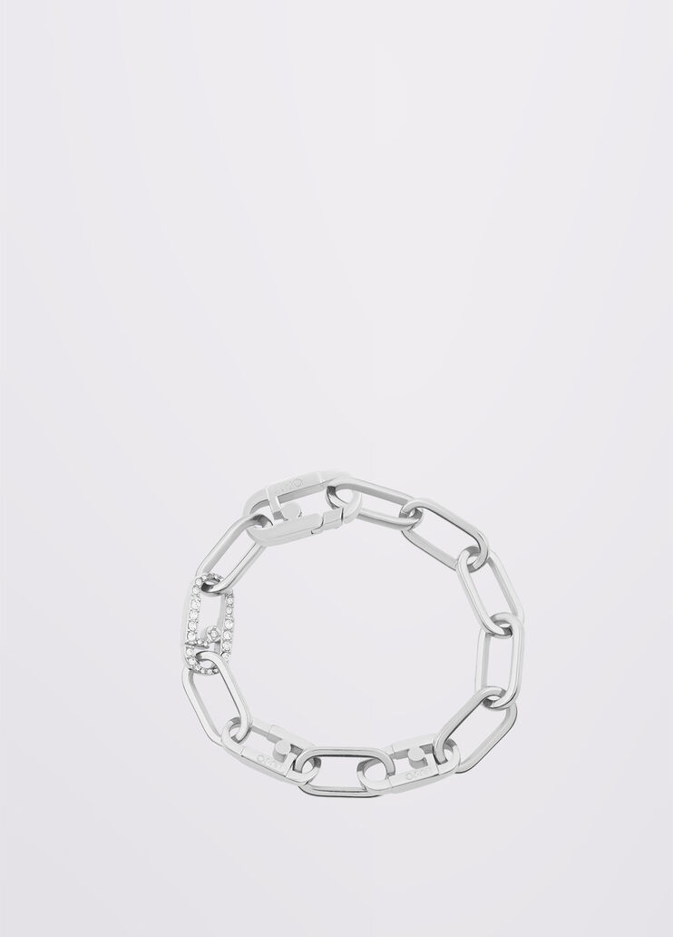 silver monogram chain
