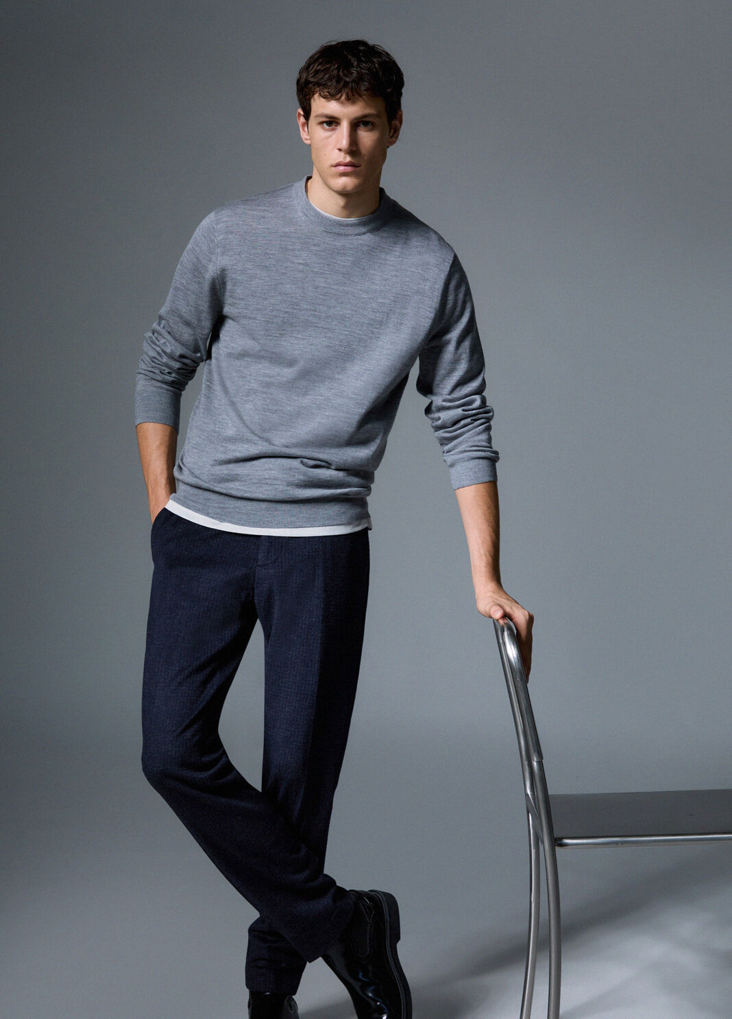 Beaver Wool Blend Trousers dark blue Liu Jo - large image number 2