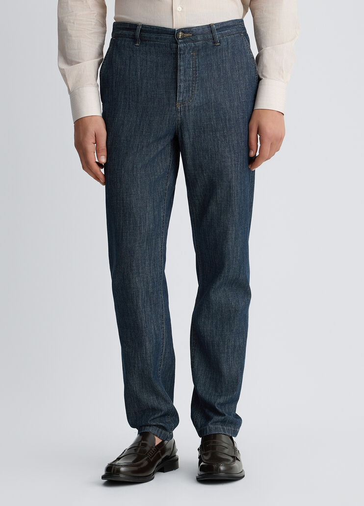 Chambray chino-style jeans dark blue denim Liu Jo - medium Chambray chino-style jeans dark blue denim Liu Jo - medium