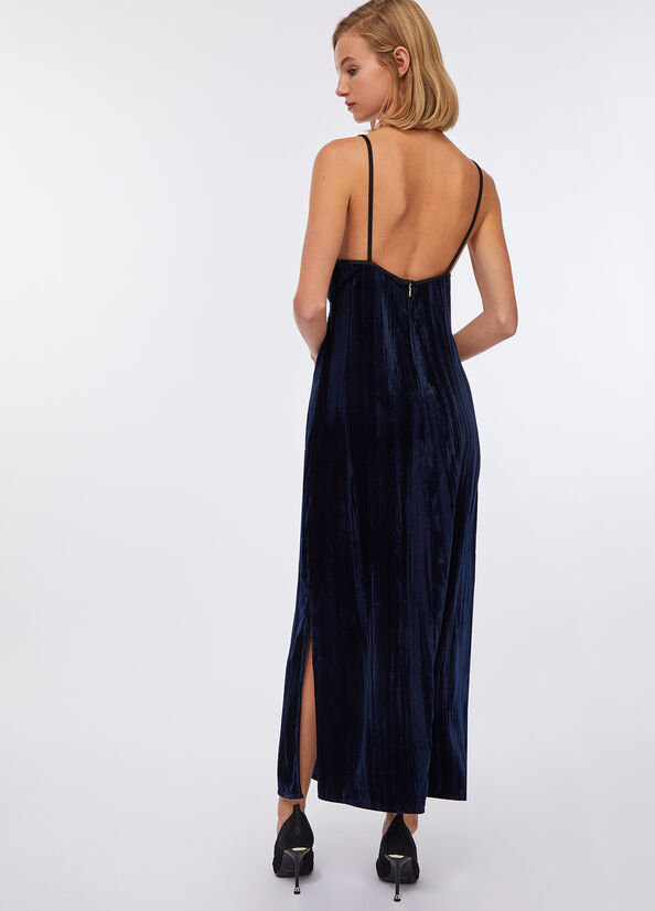 Velvet dress sea blue Liu Jo - large image number 1