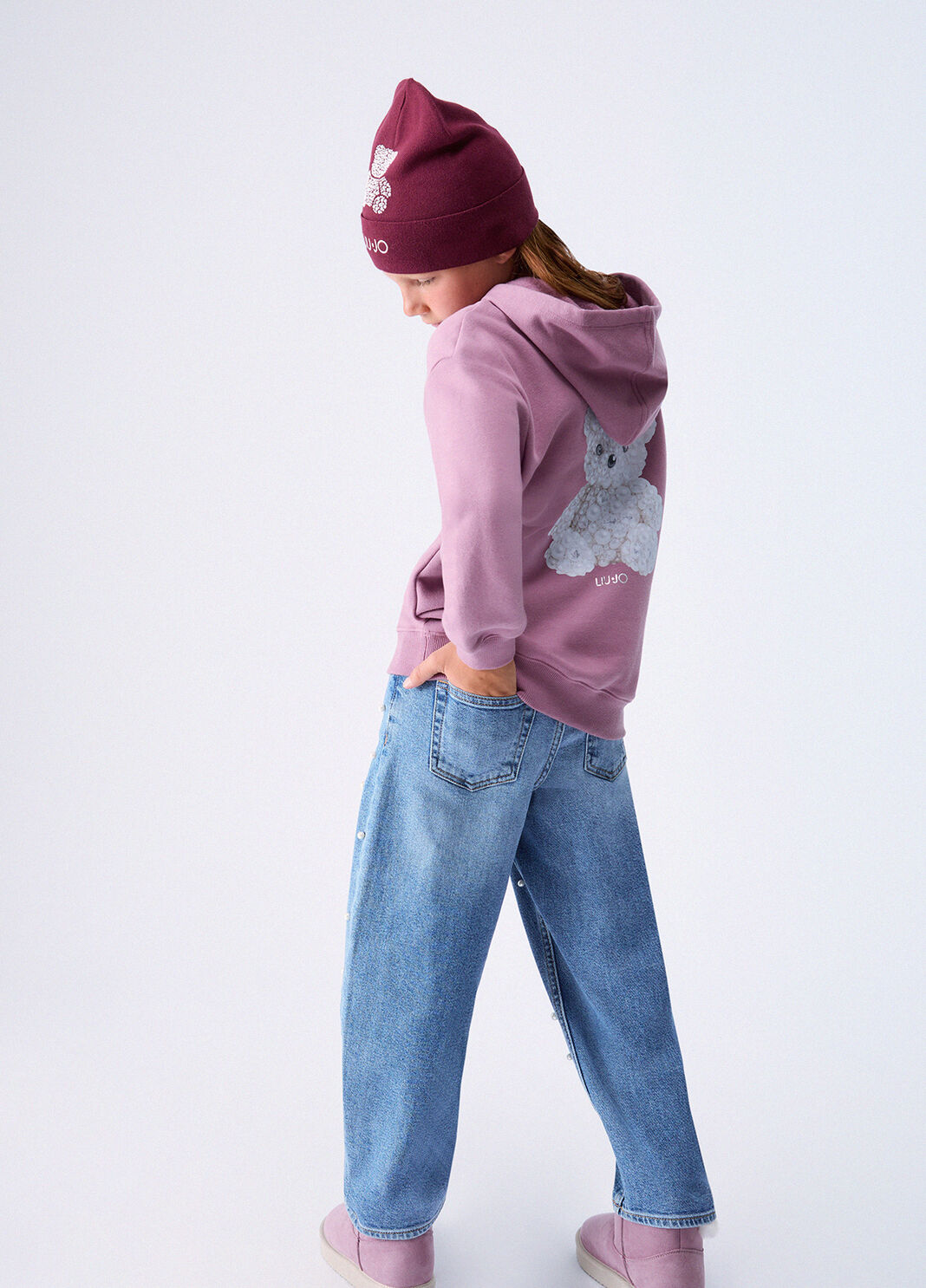 Balloon pants with embellishments blue denim Liu Jo - large image number 0