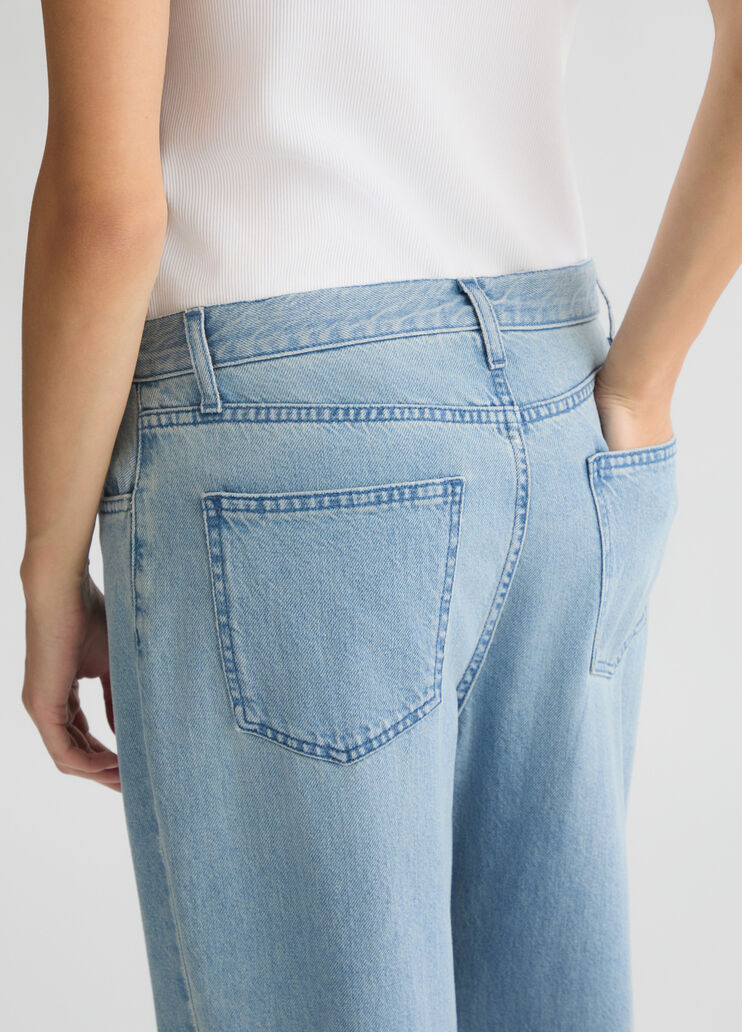 Light blue straight-leg jeans with bejewelled charm light denim Liu Jo - large image number 4 Light blue straight-leg jeans with bejewelled charm light denim Liu Jo - large image number 4