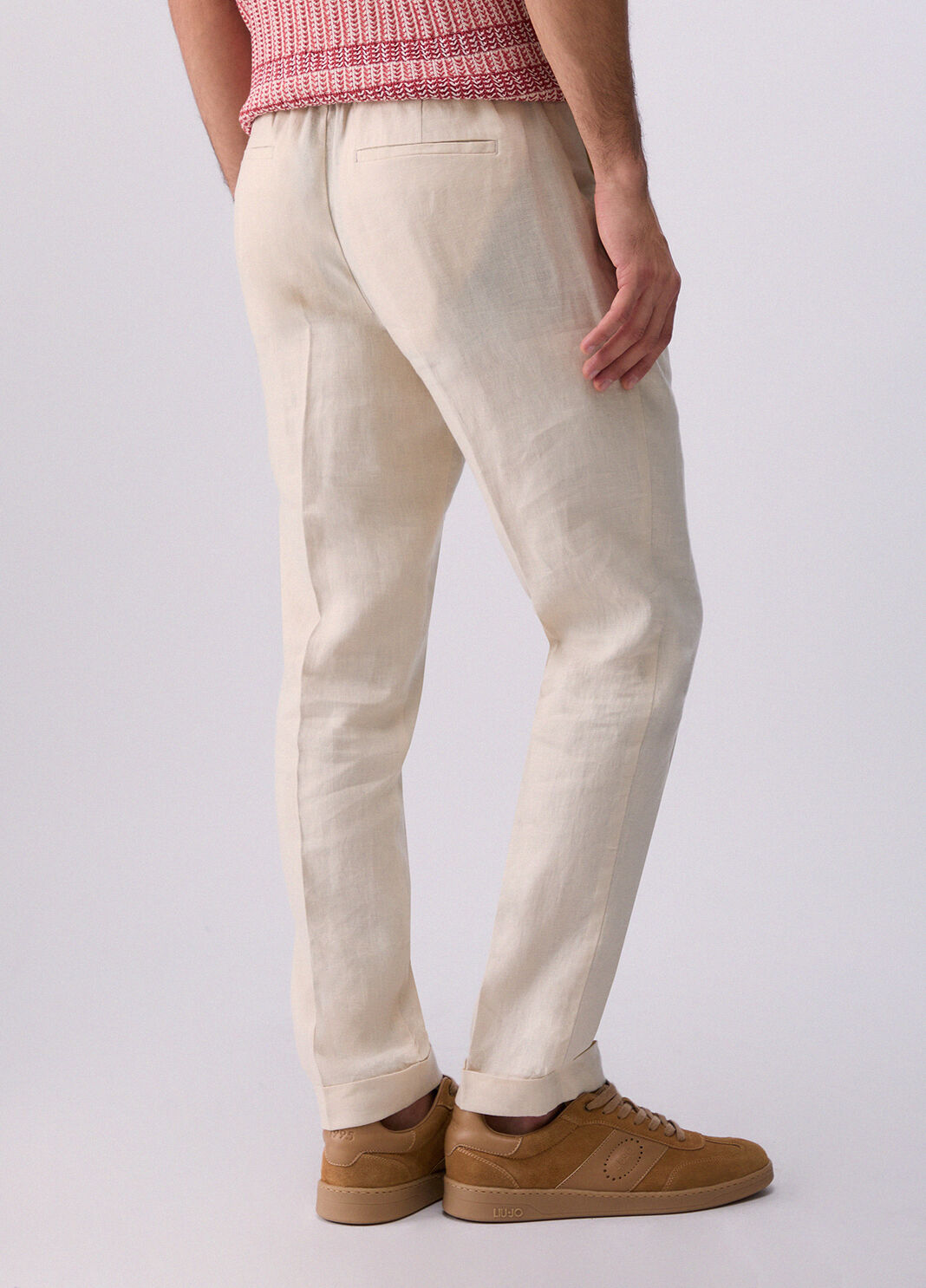 Pantal&oacute;n 100&nbsp;% lino blanco Liu Jo - large image number 1