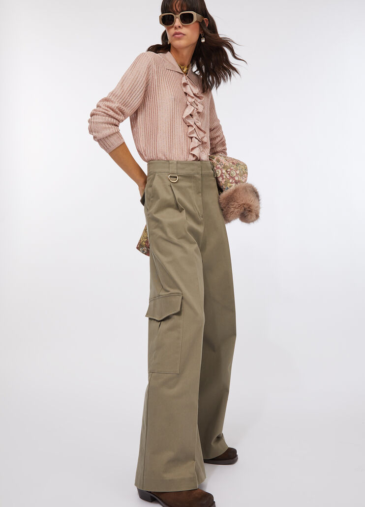 Lurex® knit shirt light pink Liu Jo - large image number 5