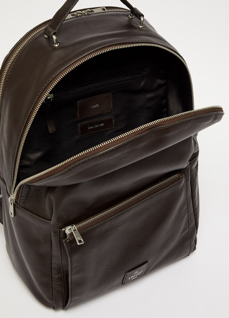 Rucksack aus Leder Dunkelbraun Liu Jo - large image number 3 Rucksack aus Leder Dunkelbraun Liu Jo - large image number 3