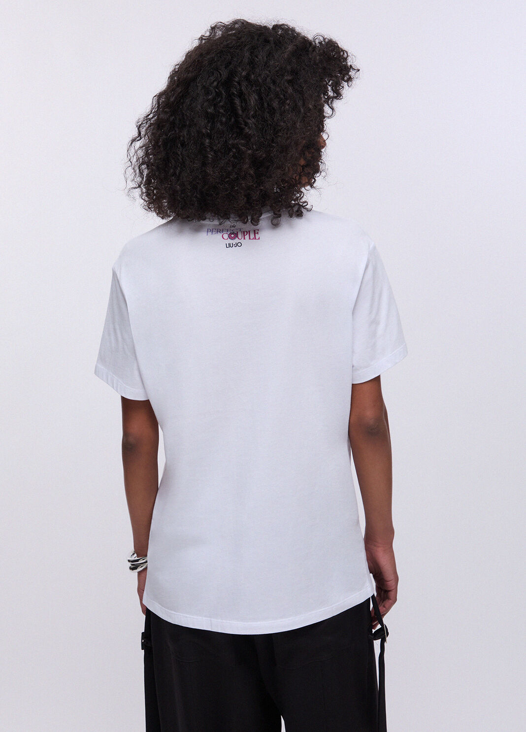 T-shirt con stampa e applicazioni coppia perfetta Liu Jo - large image number 1