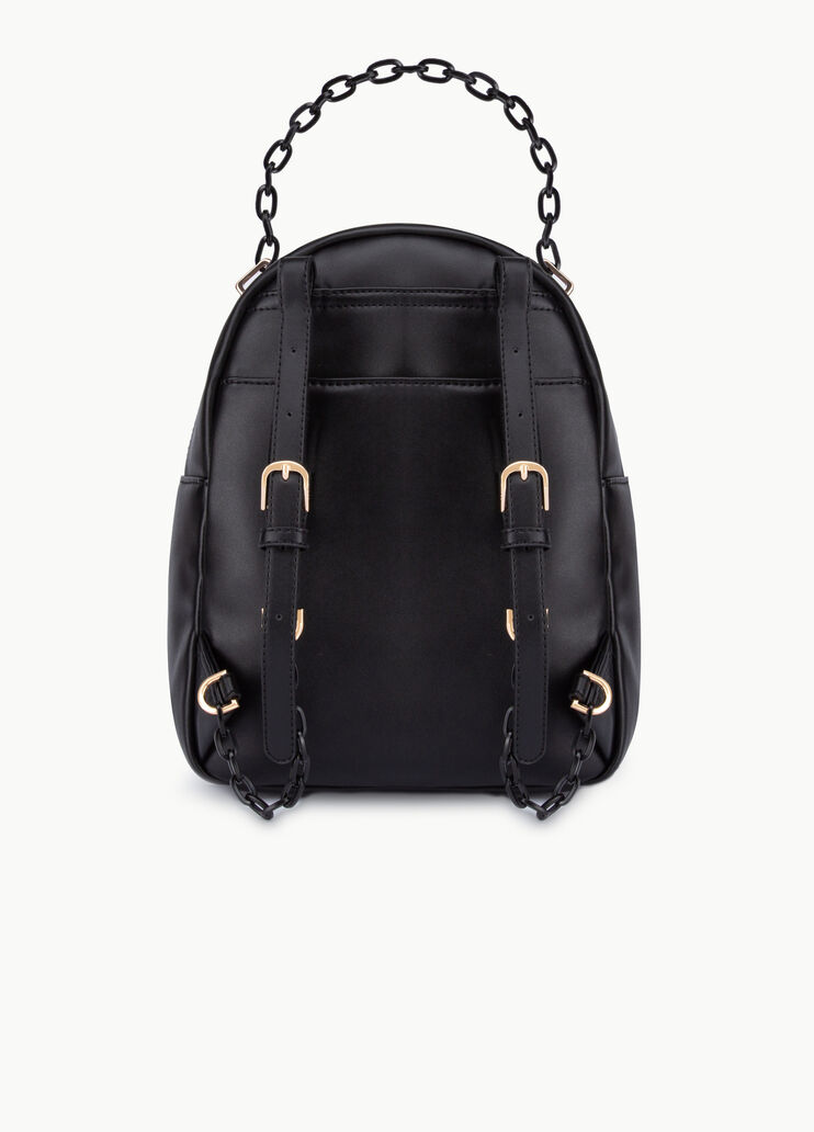 Zainetto matelassé con logo Bianco/nero Liu Jo - large image number 2