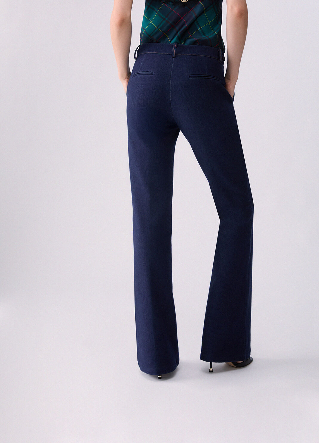 Bootcut jeans with chain detail Normal wash Liu Jo - large image number 1