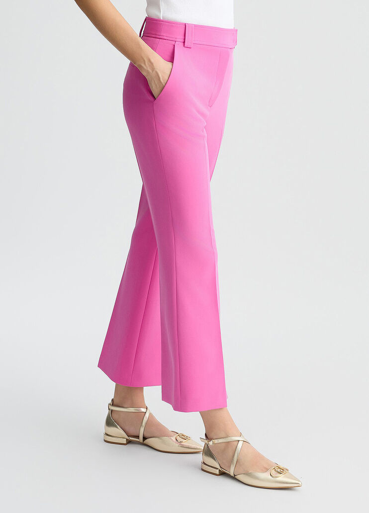 Cropped pink trousers pink Liu Jo - large image number 3 Cropped pink trousers pink Liu Jo - large image number 3