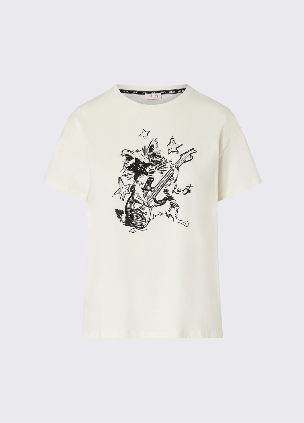 T-shirt Raton Laveur Rock blanc et raton laveur Liu Jo - large image number 6