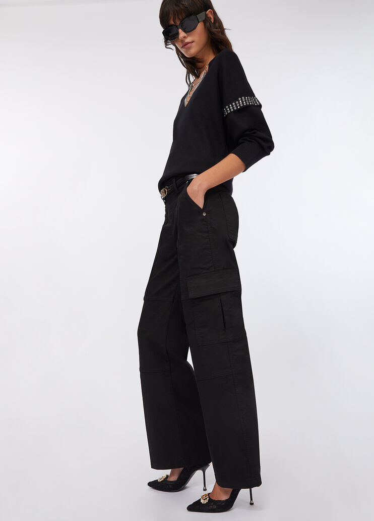 Women's cargo trousers black Liu Jo - large image number 4