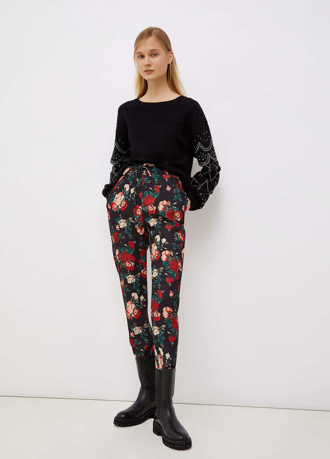 Толстовка с аппликациями чёрный Liu Jo - large image number 3