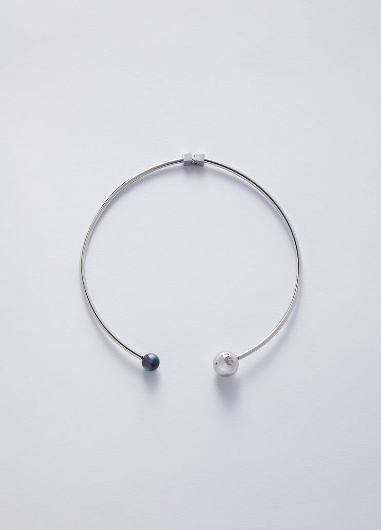 Adjustable necklace with pearls silver colour Liu Jo - medium