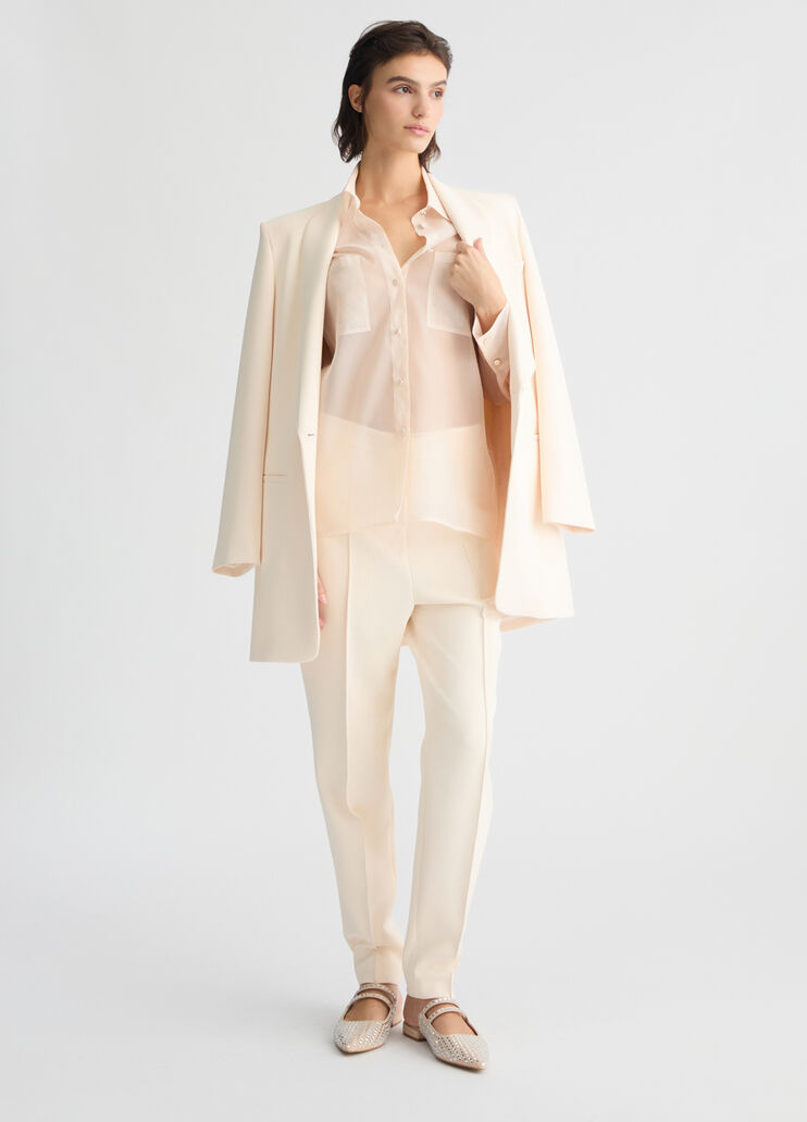 Cream cigarette trousers champagne Liu Jo - medium Cream cigarette trousers champagne Liu Jo - medium