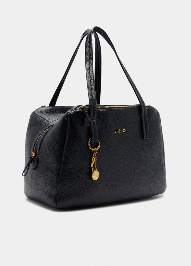 Medium satchel with charm black Liu Jo - large image number 1