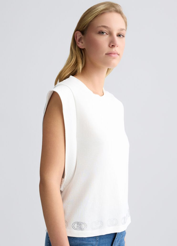 Cotton top white Liu Jo - medium Cotton top white Liu Jo - medium
