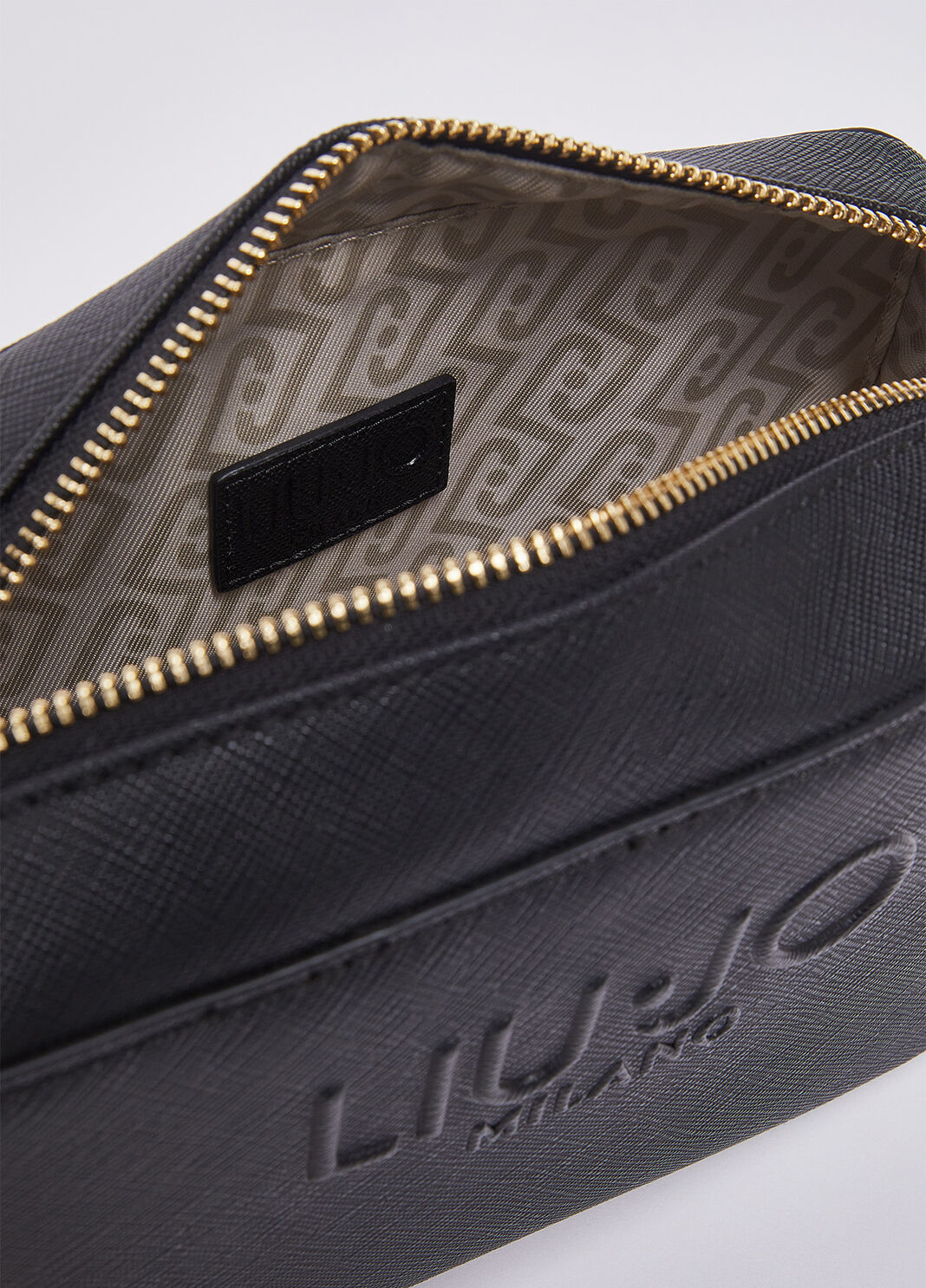 Crossbody bag with logo black Liu Jo - large image number 6