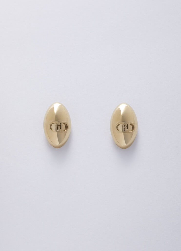 Orecchini con logo color oro Liu Jo - medium