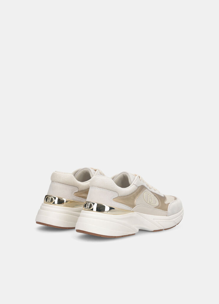 Suede and mesh sneakers white Liu Jo - large image number 3 Suede and mesh sneakers white Liu Jo - large image number 3