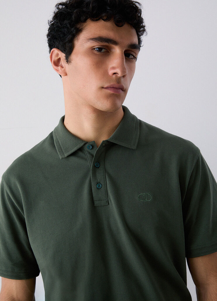 Piquet polo shirt thyme green Liu Jo - medium