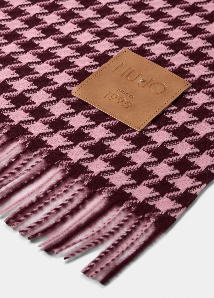 Houndstooth stole red Liu Jo - large image number 4