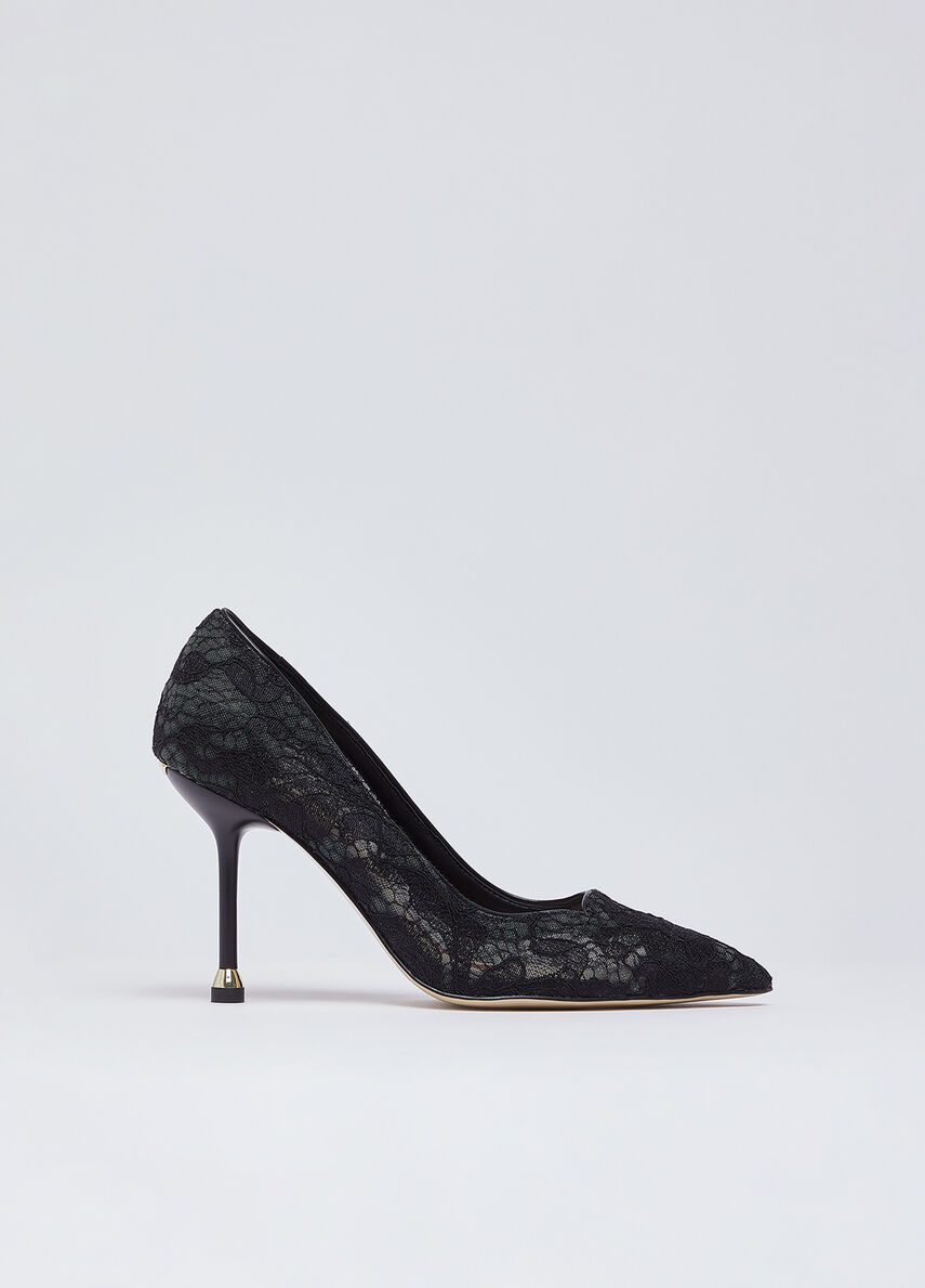 Zapatos de salón de encaje color negro | Liu Jo