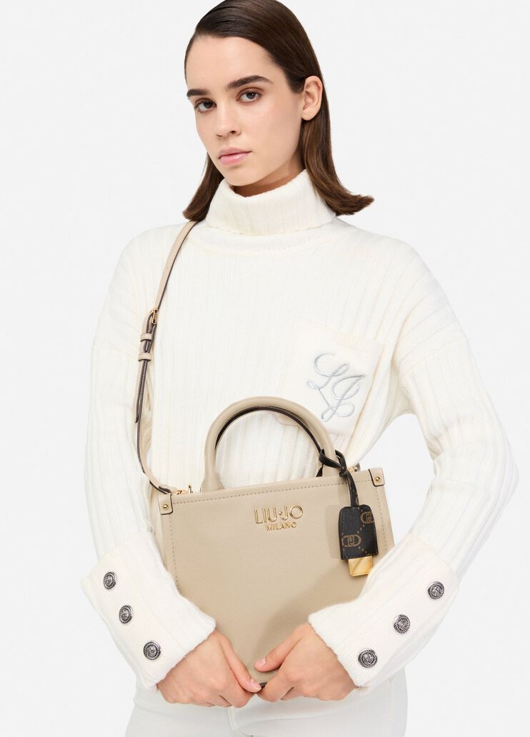Small bag with charm beige Liu Jo - medium Small bag with charm beige Liu Jo - medium