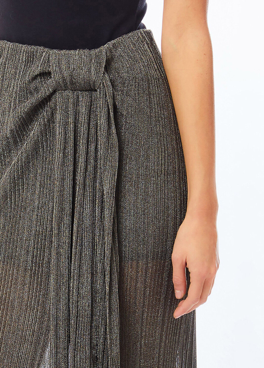 Falda de punto con lurex&reg; musgo Liu Jo - large image number 2