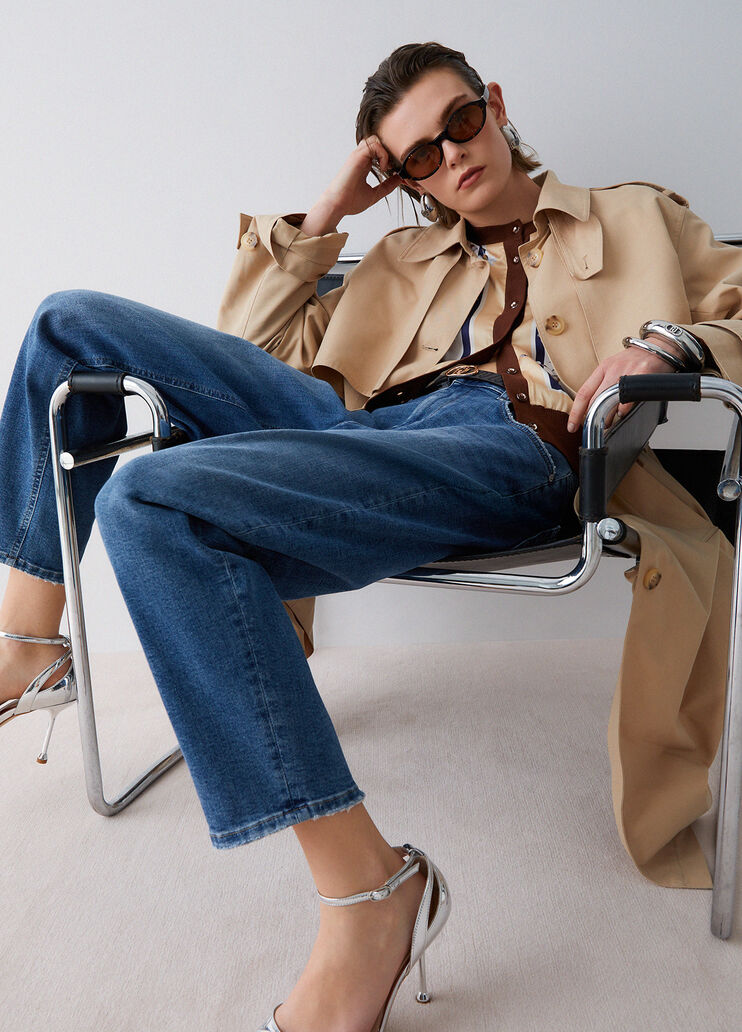 Vaqueros boyfriend denim azul Liu Jo - medium