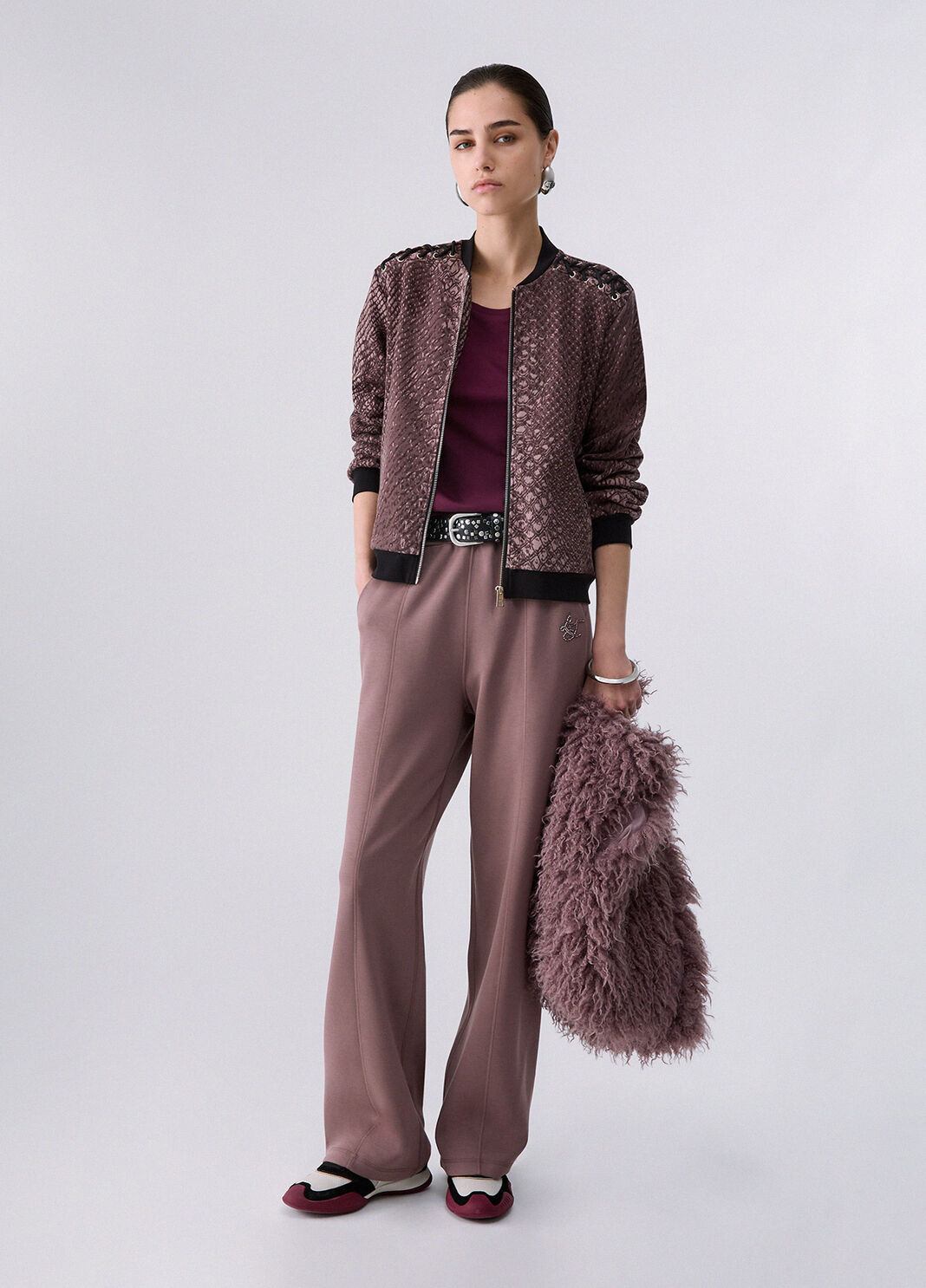 Sweat-shirt avec Lacets marron Liu Jo - large image number 5