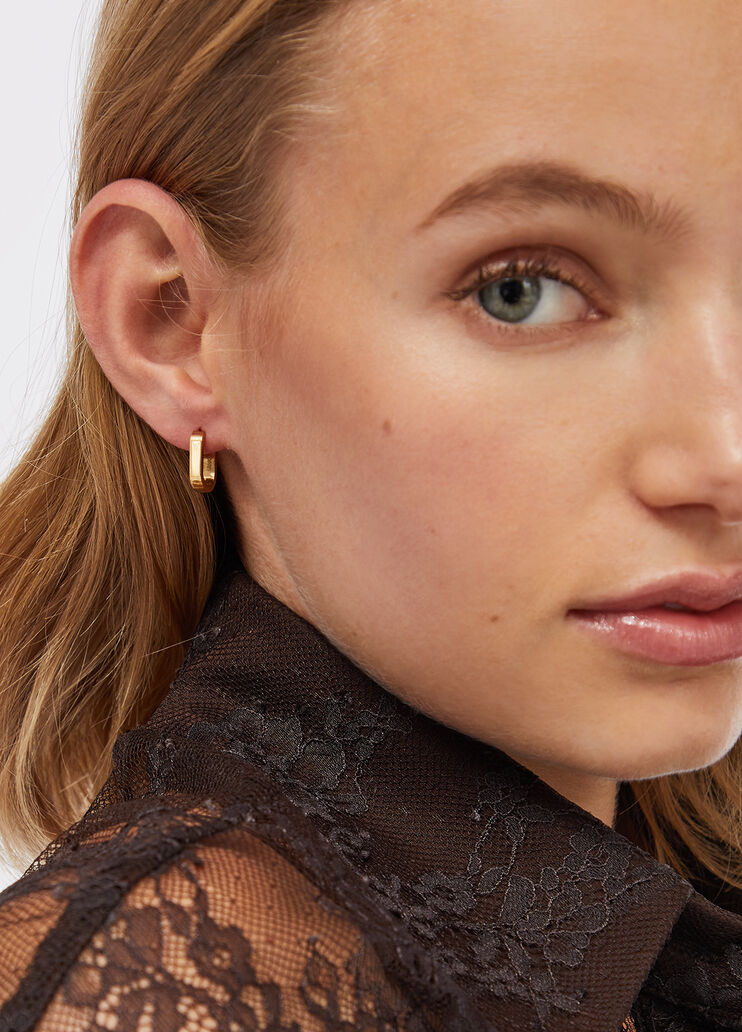 Nickel-free steel earrings gold Liu Jo - medium Nickel-free steel earrings gold Liu Jo - medium