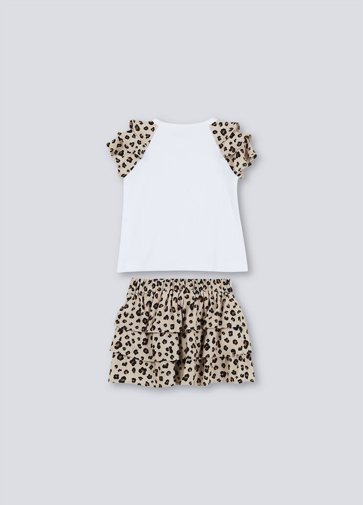 Eco-friendly outfit White/leopard print Liu Jo - large image number 1 Eco-friendly outfit White/leopard print Liu Jo - large image number 1