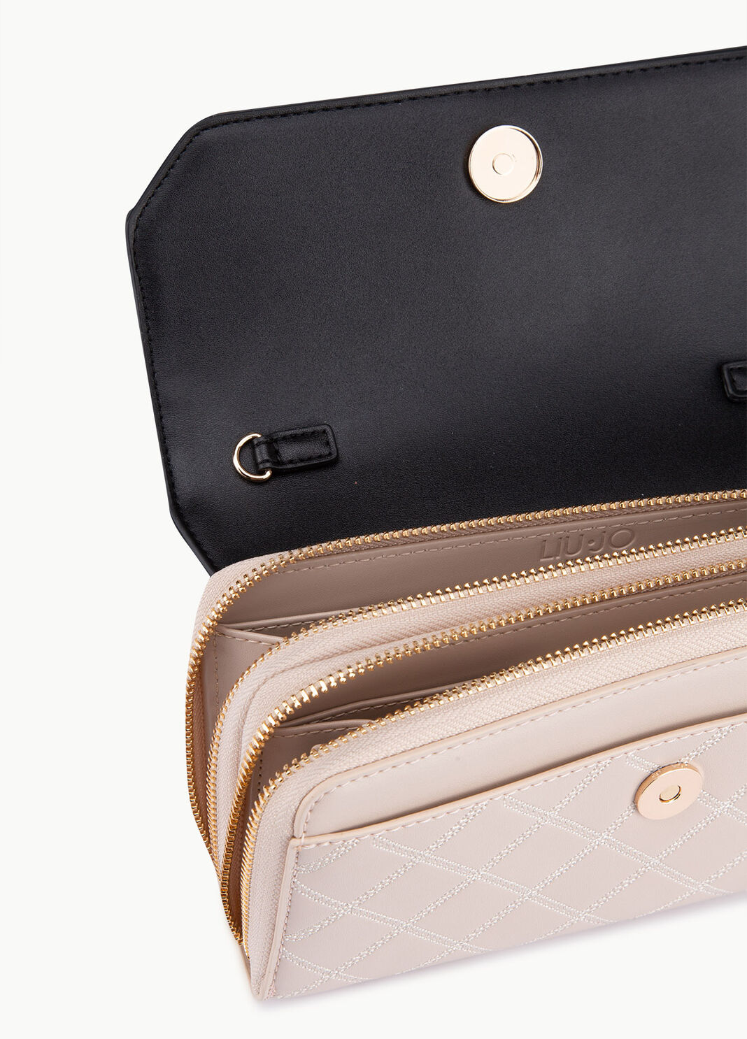 Portafoglio trapuntato Bianco/nero Liu Jo - large image number 3