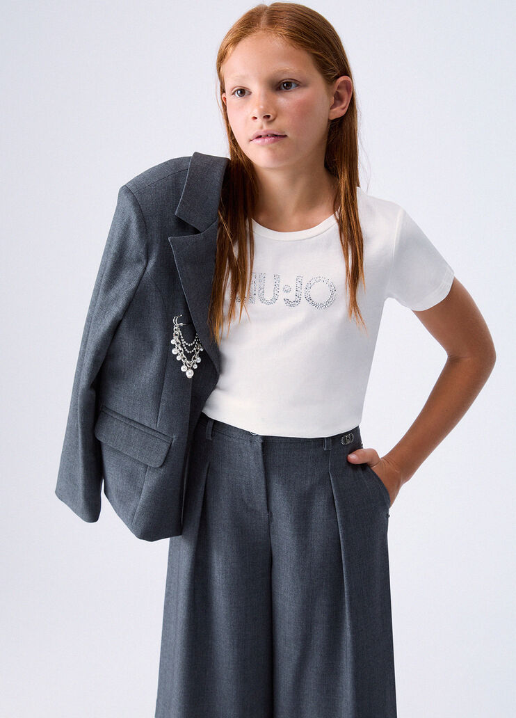 T-shirt avec logo blanc Liu Jo - medium